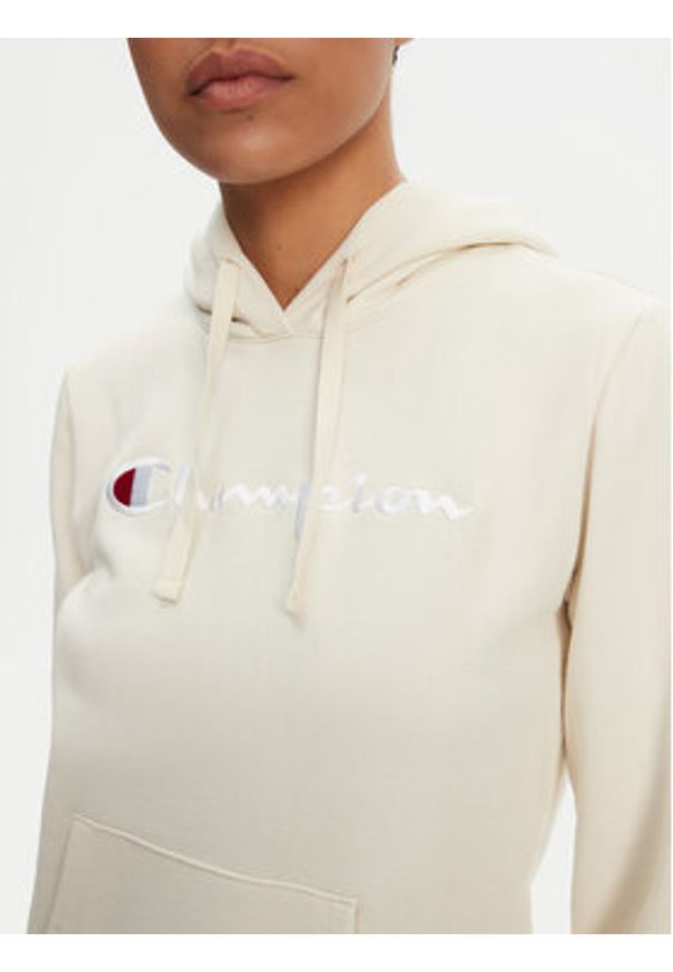 Champion Bluza 118097 Biały Slim Fit. Kolor: biały. Materiał: syntetyk