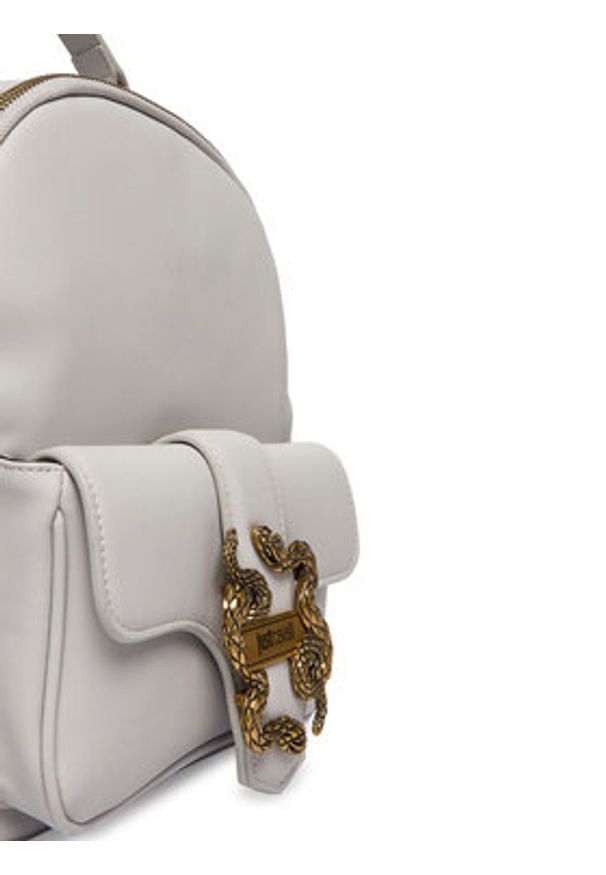 Just Cavalli Plecak 80RA4BA5 ZSA89 Szary. Kolor: szary. Materiał: skóra
