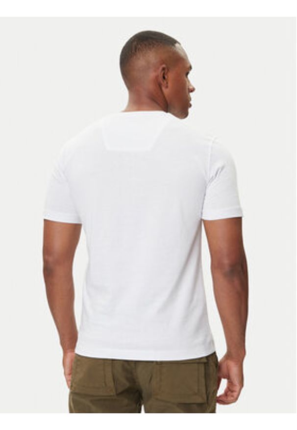 Aeronautica Militare T-Shirt 252TS1580UJ00372 Biały Regular Fit. Kolor: biały. Materiał: bawełna