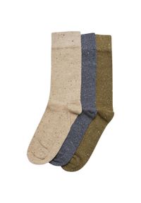 Urban Classics - Skarpetki Męskie Naps 3pak. Kolor: zielony, niebieski, wielokolorowy, beżowy. Sport: turystyka piesza