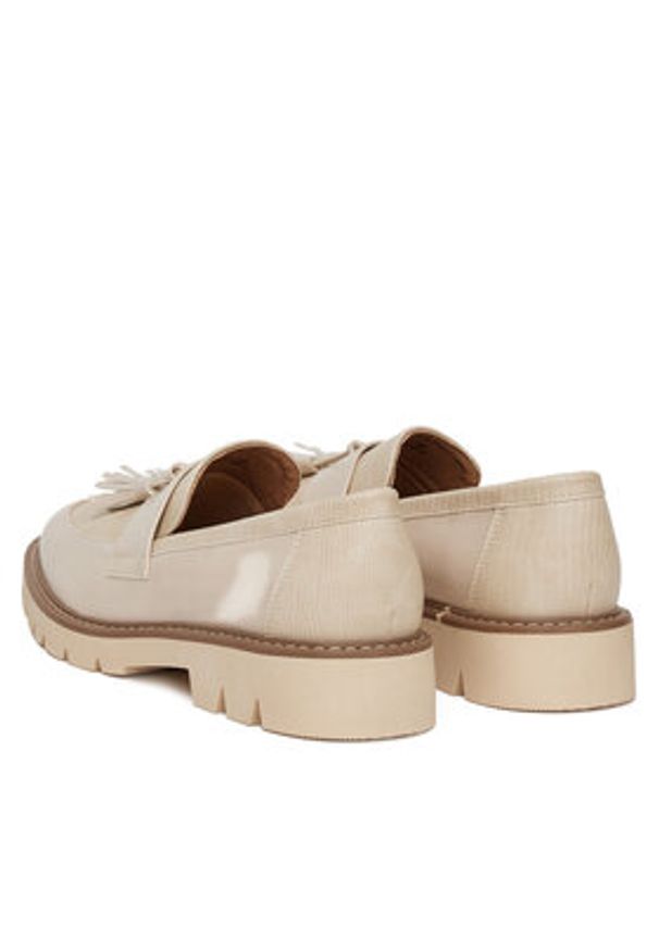 Clara Barson Loafersy WS6387-01 Beżowy. Kolor: beżowy. Materiał: skóra