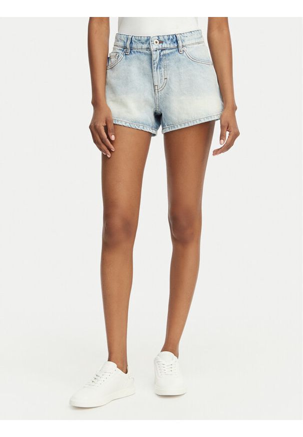 Hugo - HUGO Szorty jeansowe Galimon 50557083 Niebieski jasny Regular Fit. Kolor: niebieski. Materiał: bawełna