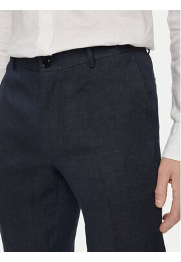 JOOP! Spodnie garniturowe Hank 30102982 Granatowy Slim Fit. Kolor: niebieski