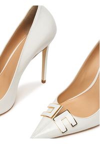 Elisabetta Franchi Szpilki SA14B61E2 Biały. Kolor: biały. Materiał: skóra, lakier. Obcas: na szpilce #2