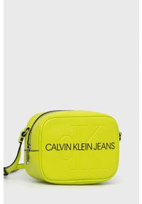 Calvin Klein Jeans - Torebka. Kolor: zielony. Rodzaj torebki: na ramię #7