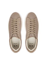 Armani Exchange Sneakersy XM002617 AF19687 Z1030 Beżowy. Kolor: beżowy. Materiał: zamsz, skóra #6