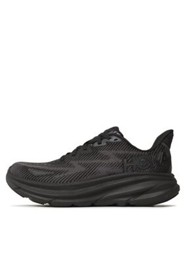 HOKA - Hoka Buty do biegania Clifton 9 1127896 Czarny. Kolor: czarny. Materiał: materiał, mesh