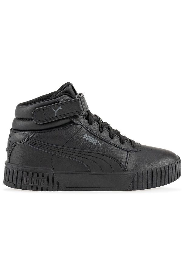 Buty Puma Carina 2.0 Mid 38585101 - czarne. Okazja: na co dzień. Zapięcie: rzepy. Kolor: czarny. Materiał: syntetyk, skóra, guma. Szerokość cholewki: normalna