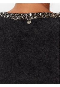 Liu Jo Sweter CF3225 MA97L Czarny Regular Fit. Kolor: czarny. Materiał: wełna #3