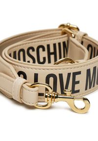 Love Moschino - LOVE MOSCHINO Wymienny pasek do torebki JC6404PP1LLV111A Beżowy. Kolor: beżowy. Materiał: skóra