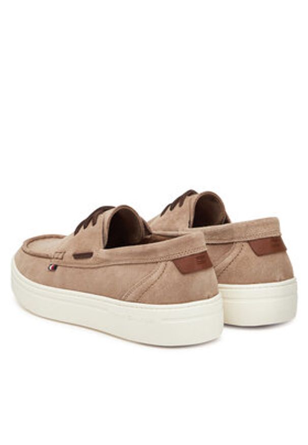 TOMMY HILFIGER - Tommy Hilfiger Półbuty Modern Light Hybrid Suede Boat S FM0FM05352 Brązowy. Kolor: brązowy. Materiał: zamsz, skóra