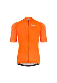 KEADA SPORTS - Męska koszulka kolarska z krótkim rękawem – Pomarańczowa. Kolor: pomarańczowy. Długość rękawa: krótki rękaw. Długość: krótkie. Sport: kolarstwo