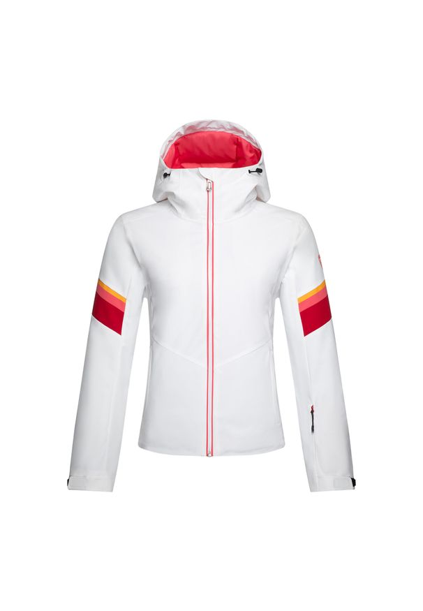 Kurtka narciarska damska Rossignol Strawpile Jkt. Kolor: biały. Sezon: zima. Sport: narciarstwo