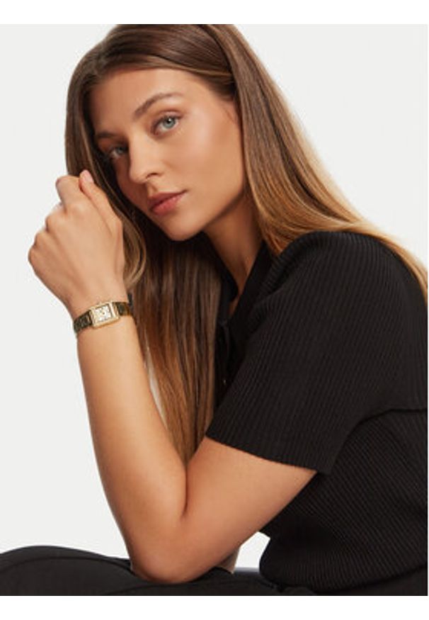 Emporio Armani Zegarek Mini Genni AR11663 Złoty. Kolor: złoty