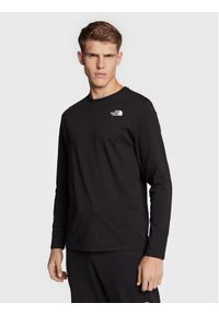 The North Face Longsleeve NF0A493L Czarny Regular Fit. Kolor: czarny. Materiał: bawełna. Długość rękawa: długi rękaw #1