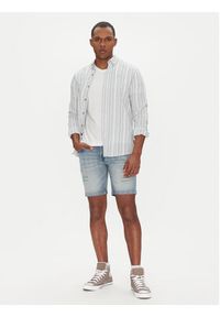 INDICODE Szorty jeansowe Sejer 70-849 Niebieski Slim Fit. Kolor: niebieski. Materiał: bawełna #5