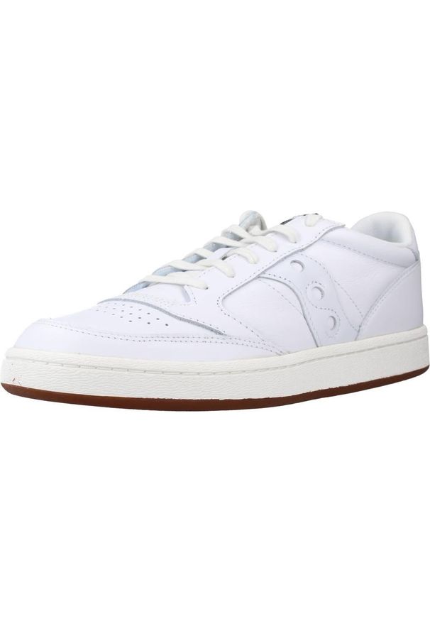 Buty do chodzenia męskie Saucony 22 Jazz Court White. Zapięcie: sznurówki. Kolor: biały. Materiał: materiał, skóra. Szerokość cholewki: normalna. Sport: turystyka piesza