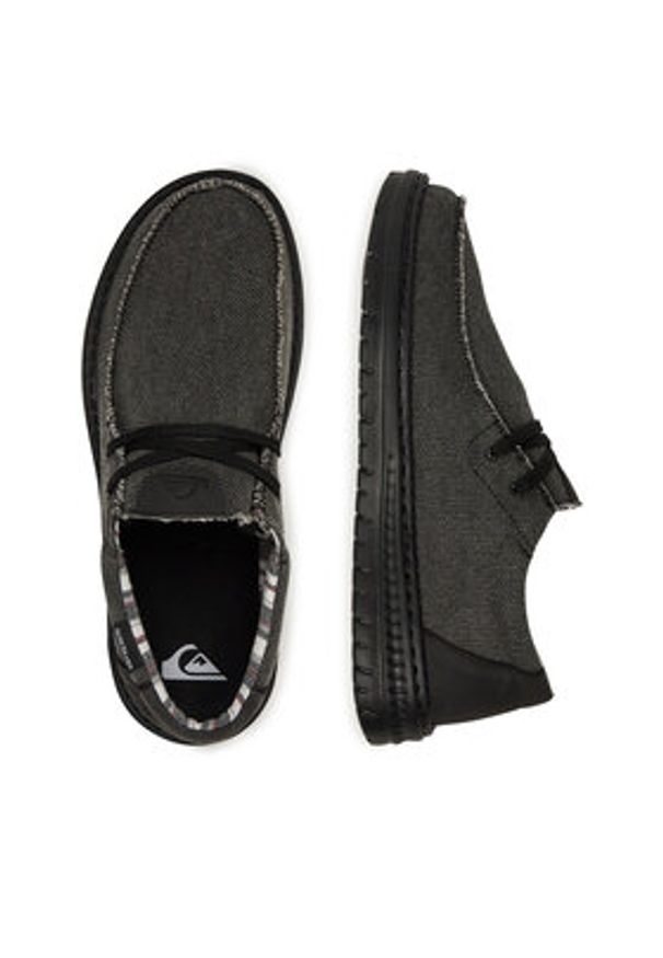 Quiksilver Półbuty WADE-02 Czarny. Kolor: czarny. Materiał: materiał