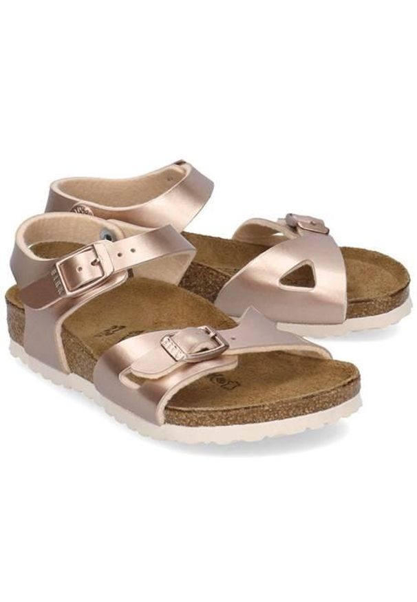 Buty do chodzenia dla dzieci Birkenstock Rio. Kolor: wielokolorowy, brązowy. Materiał: materiał, syntetyk. Styl: sportowy