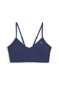 Puma - Damski stanik MOVE CLOUDSPUN AOP PUMA Blue Crystal. Kolor: niebieski. Sport: fitness