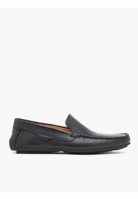 Ryłko - Czarne mokasyny ze skóry licowej. Okazja: na co dzień. Kolor: czarny. Materiał: skóra. Styl: street, elegancki, casual #1