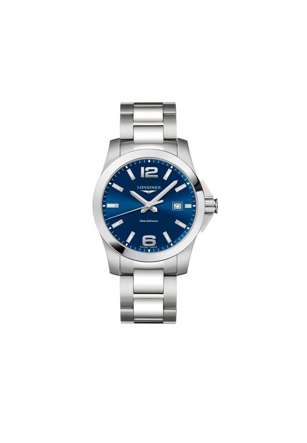 LONGINES Conquest L3.759.4.96.6. Rodzaj zegarka: analogowe. Materiał: koronka. Styl: sportowy, klasyczny, elegancki