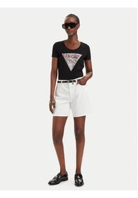 Guess Szorty jeansowe W6GD1A D0704 Biały Relaxed Fit. Kolor: biały. Materiał: bawełna #2
