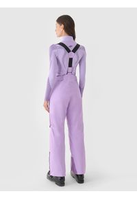 4f - 4F Spodnie narciarskie membrana 15000 damskie - fioletowe XS. Kolor: fioletowy. Materiał: tkanina, włókno, dzianina, materiał. Technologia: Thinsulate. Długość: długie. Wzór: gładki. Sezon: zima. Sport: narciarstwo #2