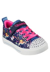 skechers - Buty do chodzenia dla dzieci Skechers Unicorn Sunshine. Zapięcie: rzepy. Kolor: niebieski, wielokolorowy. Materiał: syntetyk, materiał. Szerokość cholewki: normalna. Sport: turystyka piesza