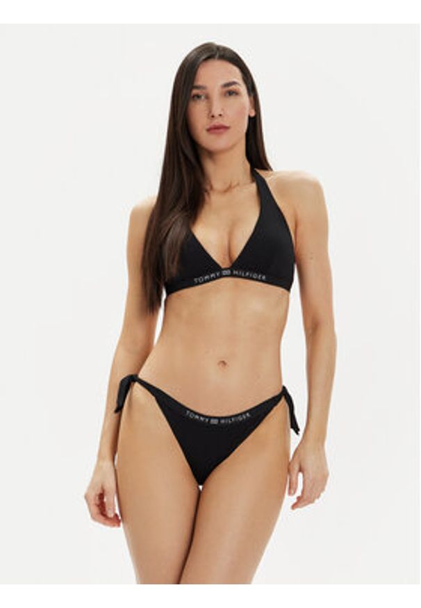 TOMMY HILFIGER - Tommy Hilfiger Góra od bikini UW0UW05257 Czarny. Kolor: czarny. Materiał: syntetyk