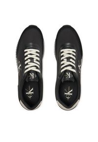 Calvin Klein Jeans Sneakersy Retro Runner Low Mix Mtl YM0YM01032 Czarny. Kolor: czarny. Materiał: materiał #3