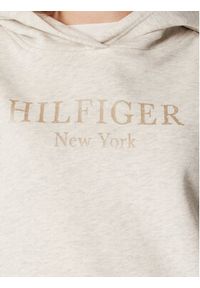 TOMMY HILFIGER - Tommy Hilfiger Bluza Foil WW0WW37181 Beżowy Regular Fit. Kolor: beżowy. Materiał: bawełna #3