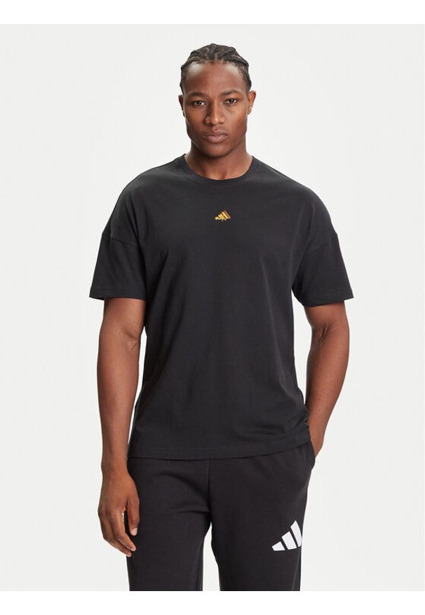 Adidas - adidas T-Shirt Fortnite Graphic JV7964 Czarny Loose Fit. Kolor: czarny. Materiał: bawełna