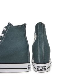 Converse Trampki Chuck Taylor All Star Wedge A13841C Zielony. Kolor: zielony. Materiał: materiał