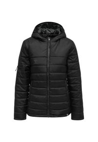 Hummel - Kurtka damska HUMMEL hmlNORTH QUILTED HOOD JACKET WOMAN. Kolor: wielokolorowy, szary, czarny, brązowy. Sport: outdoor