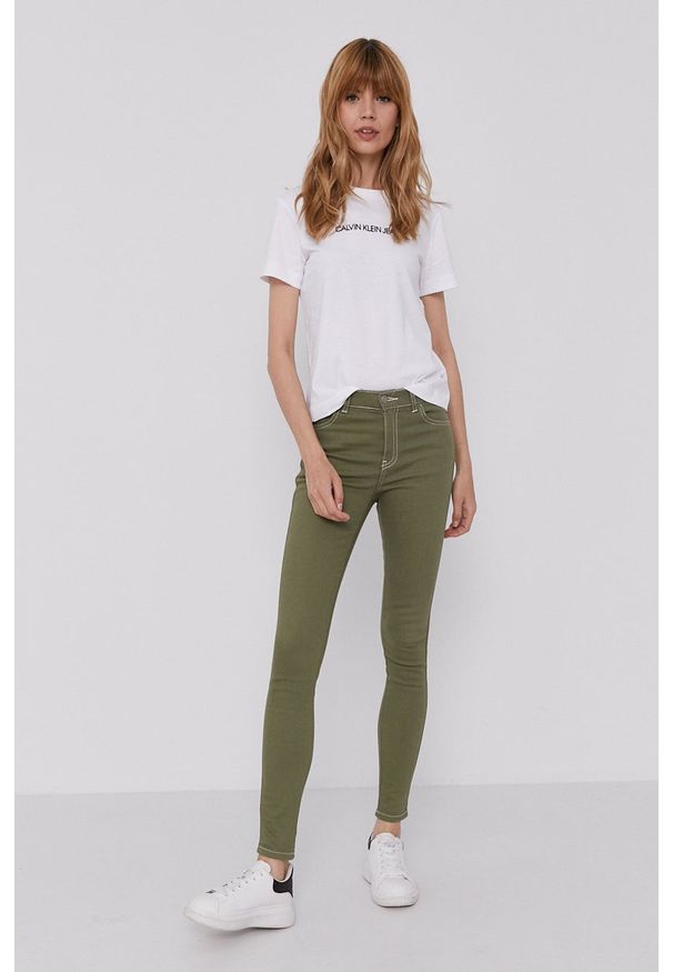 Dr. Denim - Jeansy Lexy. Kolor: zielony