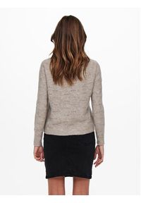 only - ONLY Sweter 15234745 Beżowy Regular Fit. Kolor: beżowy. Materiał: syntetyk #2