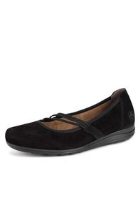 Rieker Baleriny L9369-00 Czarny. Kolor: czarny. Materiał: nubuk, skóra #4