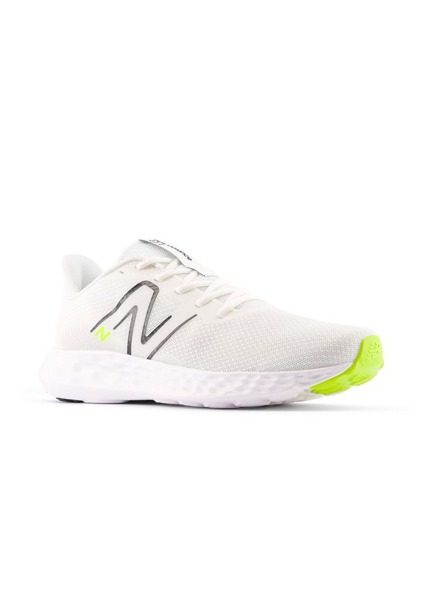 Buty męskie New Balance 411 v3 M4117SF – białe. Kolor: biały. Szerokość cholewki: normalna. Sport: bieganie, fitness