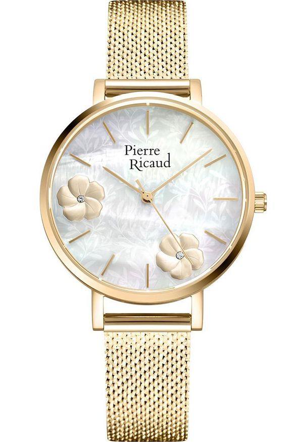 Zegarek Pierre Ricaud Zegarek damski Pierre Ricaud P22105.1113Q złoty. Kolor: złoty