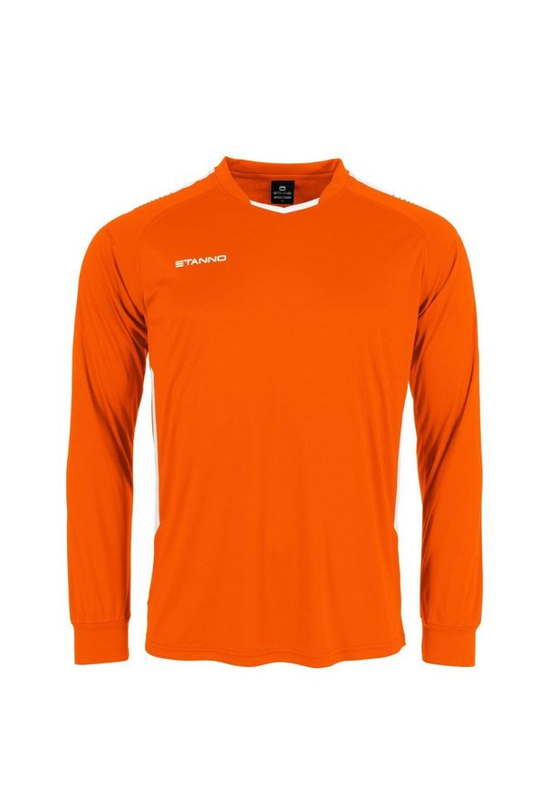 STANNO - Dżersej z długim rękawem Stanno First. Kolor: wielokolorowy, biały, pomarańczowy. Materiał: jersey. Długość rękawa: długi rękaw. Długość: długie