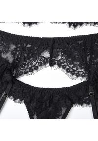 Intica - Komplet bielizny z ozdobną lamówką i luksusowym wykończeniem Domitilla. Kolor: czarny. Materiał: materiał #5