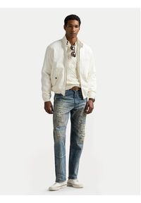 Polo Ralph Lauren Kurtka bomber 710970569002 Biały Regular Fit. Typ kołnierza: polo. Kolor: biały. Materiał: bawełna #3
