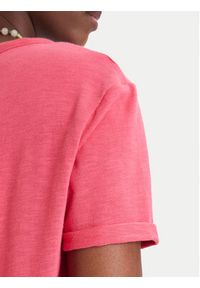 Roxy T-Shirt ERJZT06024 Różowy Regular Fit. Kolor: różowy. Materiał: bawełna #4