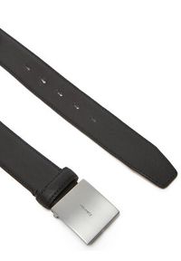 Calvin Klein Pasek Męski Plaque Buckle 35Mm LV04D7013G Czarny. Kolor: czarny. Materiał: skóra