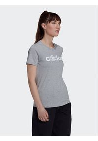 Adidas - adidas T-Shirt Essentials Logo HL2053 Szary Slim Fit. Kolor: szary. Materiał: bawełna #6