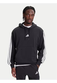Adidas - adidas Bluza Essentials 3-Stripes JD1874 Czarny Regular Fit. Kolor: czarny. Materiał: bawełna