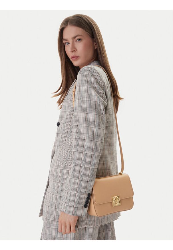 Armani Exchange Torebka XW002169 AF19895 U6149 Beżowy. Kolor: beżowy. Materiał: skórzane