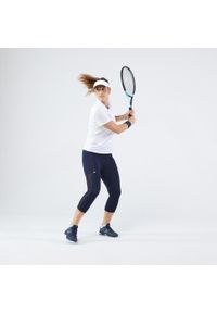 ARTENGO - Krótkie legginsy do tenisa damskie Artengo Dry Hip Ball. Kolor: niebieski. Materiał: poliester, elastan, poliamid, materiał. Długość: krótkie. Sport: tenis