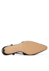 TOMMY HILFIGER - Tommy Hilfiger Sandały Mono Squared Toe Kitten Slingb FW0FW08746 Czarny. Kolor: czarny. Materiał: materiał #2